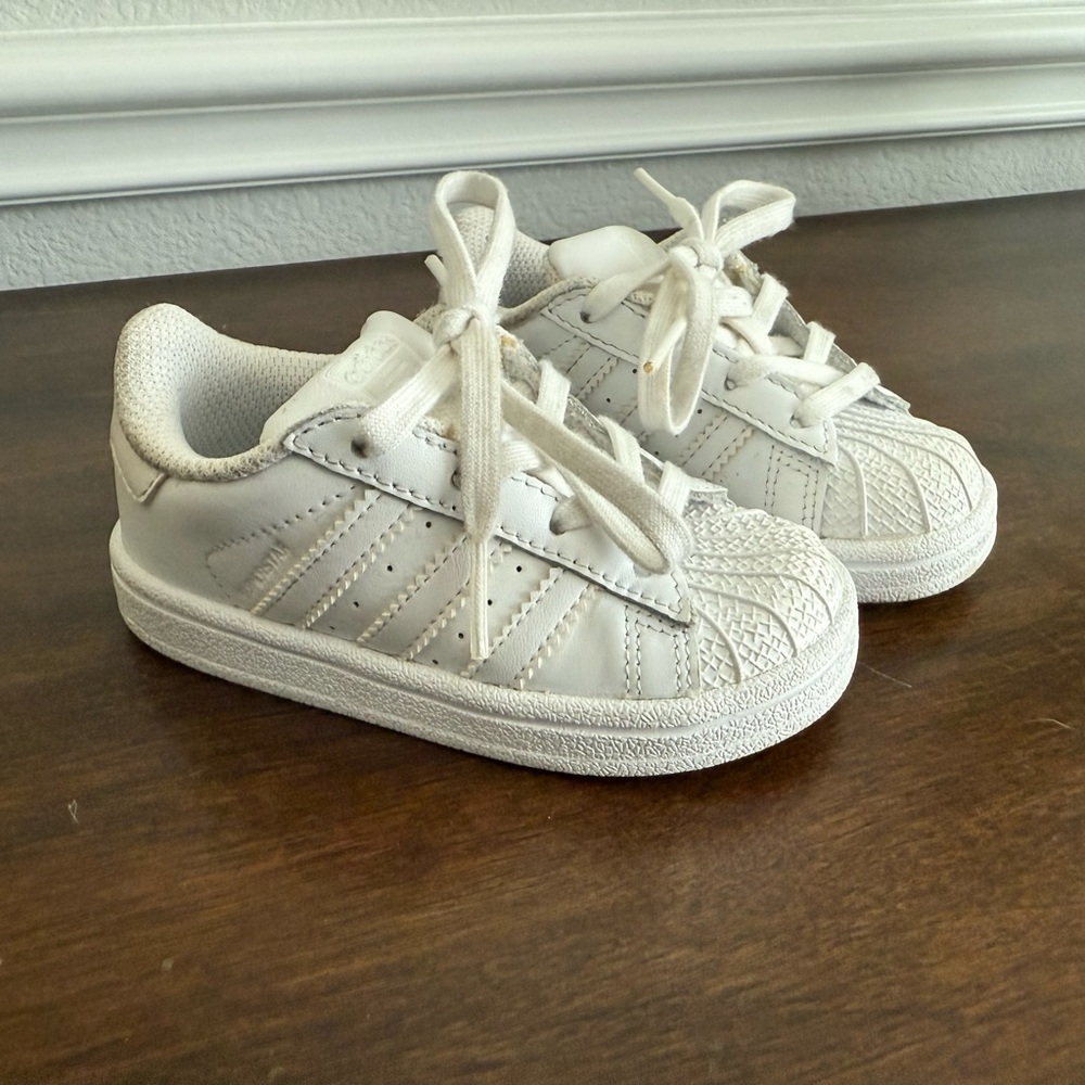 adidas Kids White Sneakers